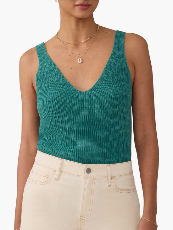 Faherty Tops - Faherty Miramar Sweater Tank